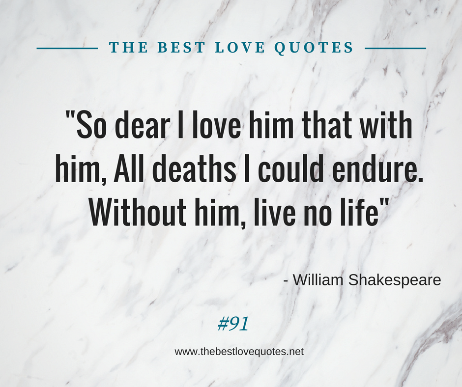 Love Quotes By William Shakespeare