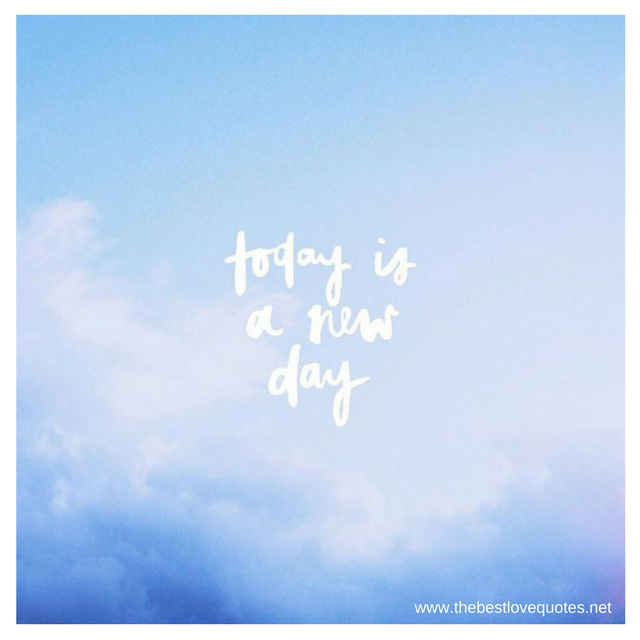 "Today is a new day"